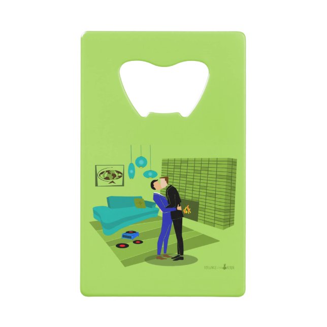 Abridor de botellas de acero inoxidable Retro Gay  (Anverso)