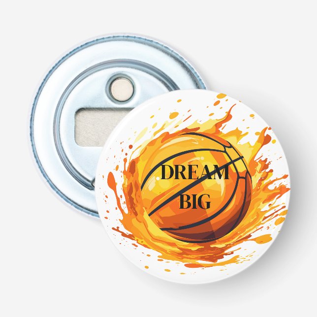 Abridor de botellas de botón de baloncesto (Anverso)