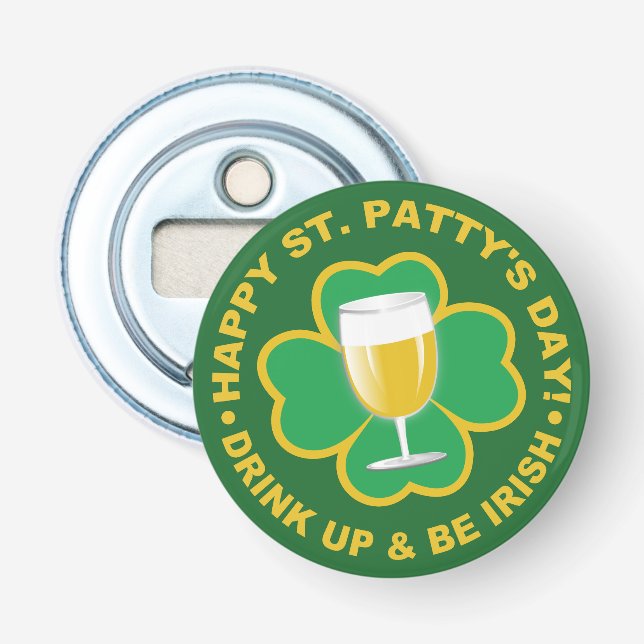 Abridor de botellas del Día de San Patricio (Anverso)