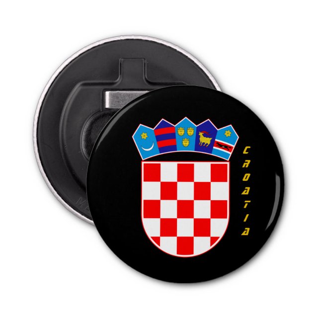 Abridor de botellas Fiesta de Croacia, escudo de a (Anverso)