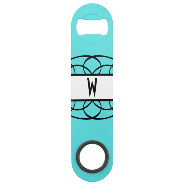 Abridor de botellas marfileñas de deco floreciente (Anverso)