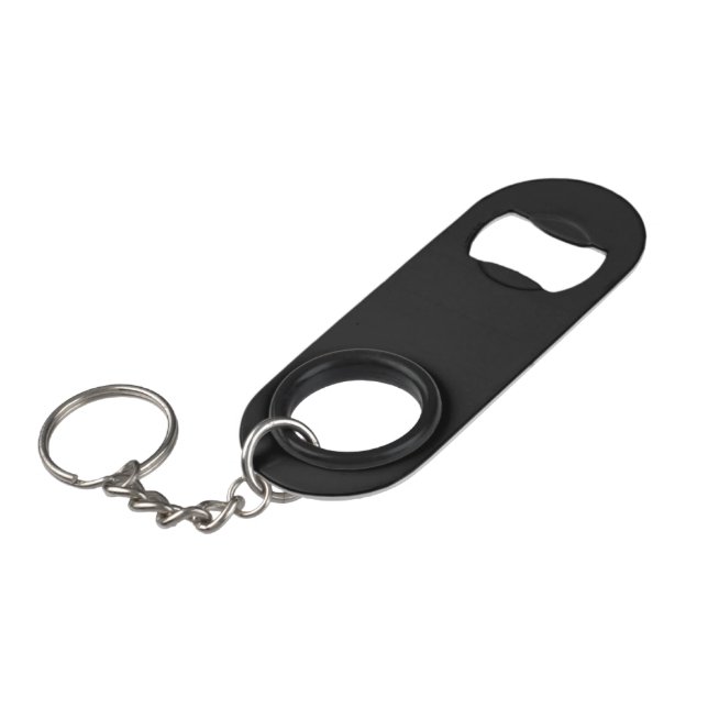 Abridor de Botellas Mini Negro Misterioso con Llav (Ángulo frontal)