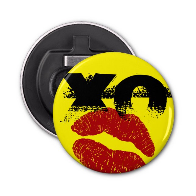 Abridor de botellas / Parrilla XO XO bésame retro, (Anverso)