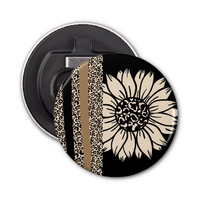 Abridor de botellas: Safari girasol (Anverso)