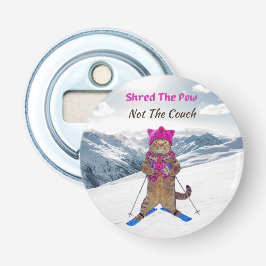 Abridor de botellas, tira el gato de esquí de vaca