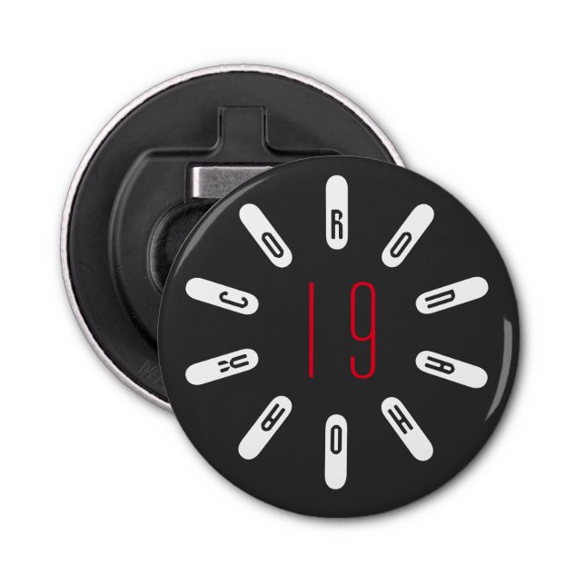 Abridor de frasco de 19 botones Corona (Anverso)