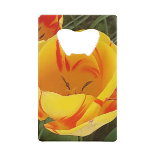 Abridor de frasco de tulipanes amarillo primavera