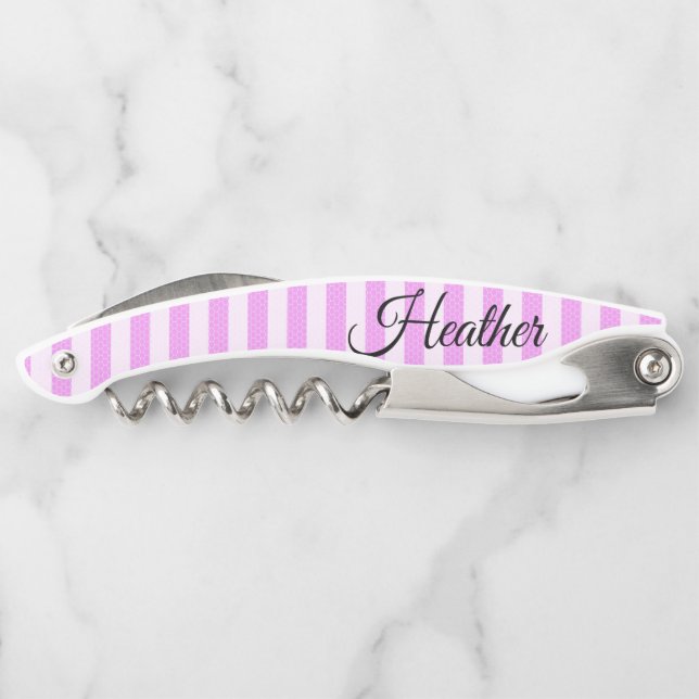 Abridor de frascos blanco rosado (Reverso)