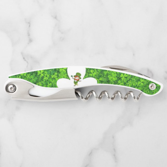 Abridor de frascos St. Patrick's Day Corkbolt (Anverso)