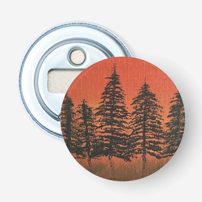 Abridor magnético de botellas forestales (Anverso)