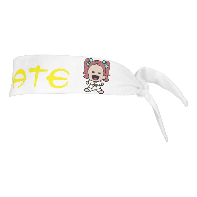 Abrigo amarillo de la cabeza del karate de la (Girar 90)