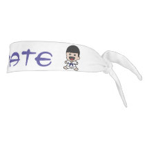 Abrigo azul de la cabeza del karate de la correa