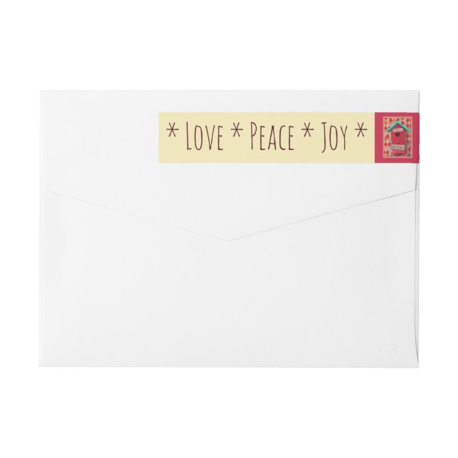 Abrigo de la casa del pájaro del navidad alrededor (Reverso)