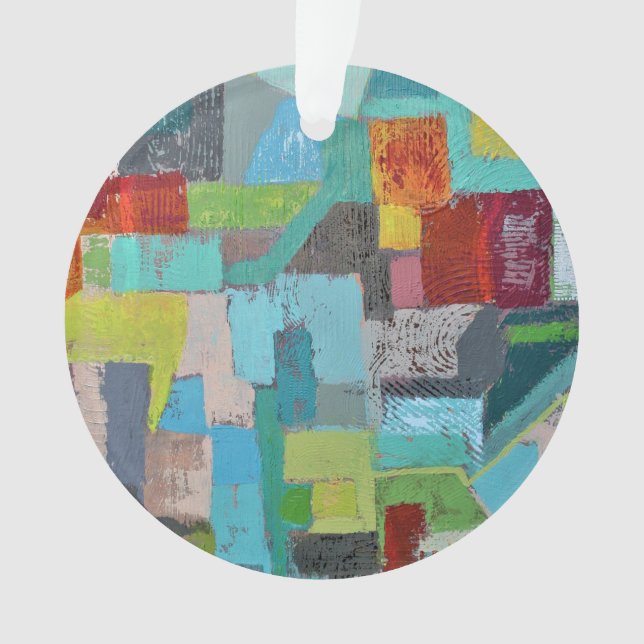 Abrigo de muchos colores Ornamento acrílico (Anverso)