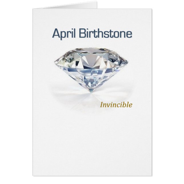 Abril Birthstone - el diamante invencible - (Frente)