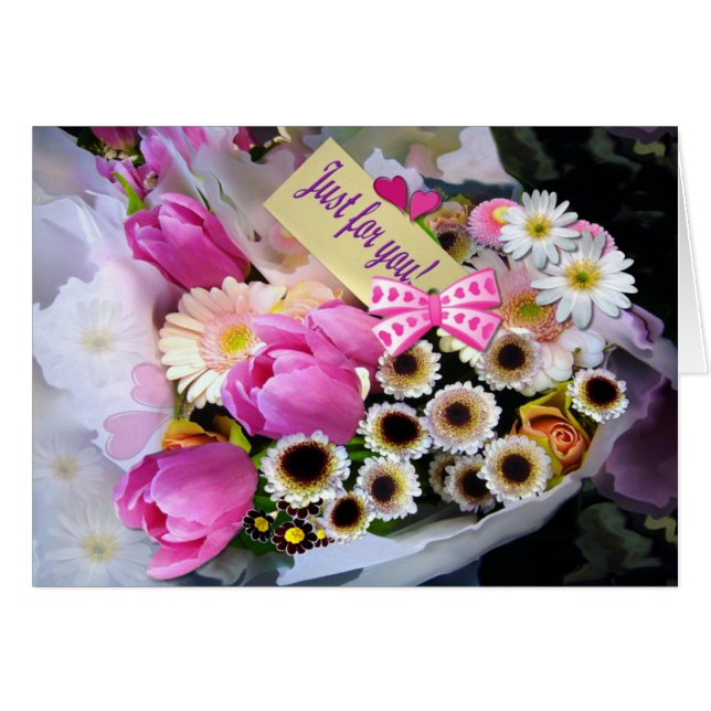 ABRIL BOUQUET ~ Tarjeta (Anverso (Horizontal))