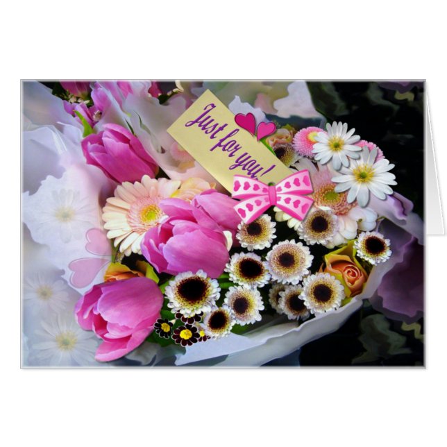 ABRIL BOUQUET ~ Tarjeta (Anverso (Horizontal))
