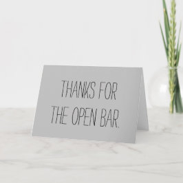 Abrir tarjeta Boda de barra