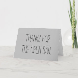 Abrir tarjeta Boda de barra