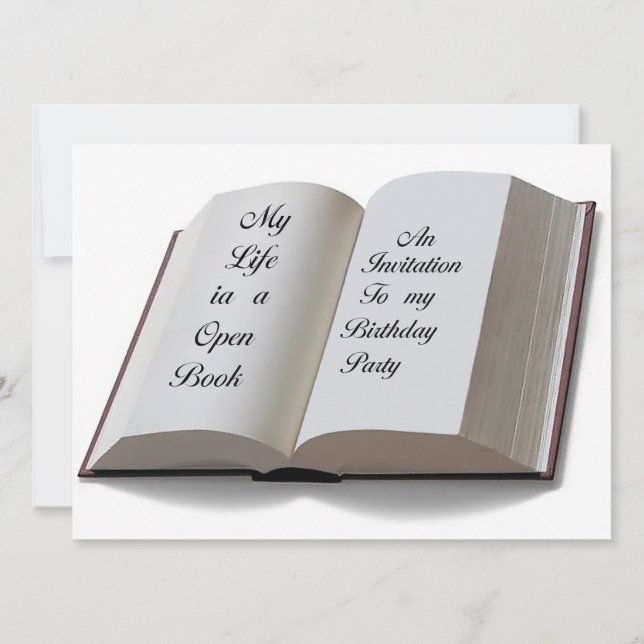 Abrir tarjeta de invitación del libro (Anverso)