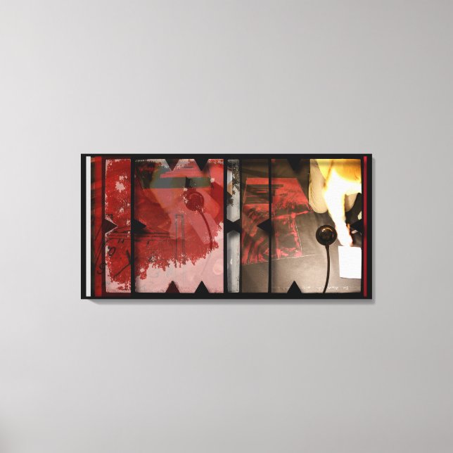 Abrir trabajo sobre fotomontaje de lienzo abierto  (Anverso)