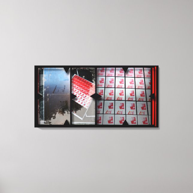 Abrir trabajo sobre fotomontaje de lienzo de Open  (Anverso)