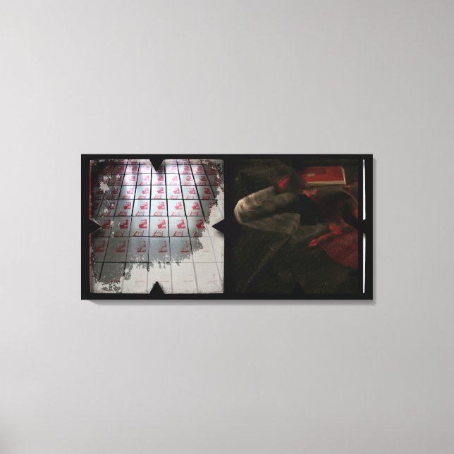 Abrir trabajo sobre fotomontaje de lienzo de Open  (Anverso)