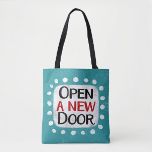 Abrir Una Bolsa De Tote De Puerta Nueva