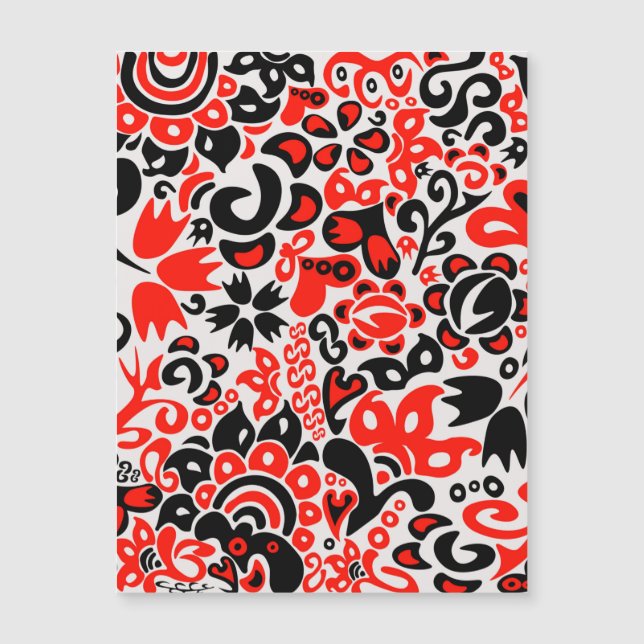 Abrupción del patrón floral del arte folklórico ét (Anverso)