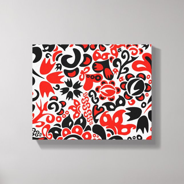 Abrupción del patrón floral del arte folklórico ét (Anverso)