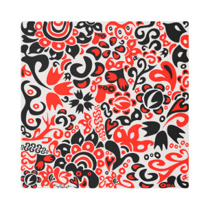 Abrupción del patrón floral del arte folklórico ét