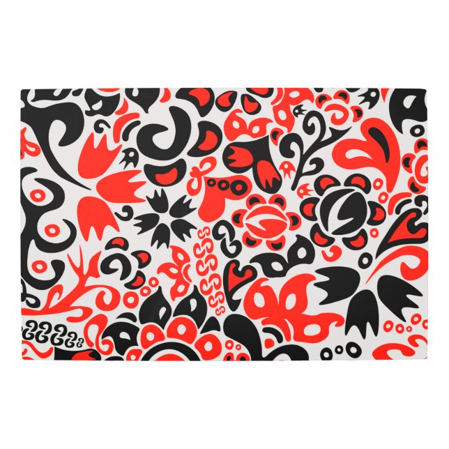 Abrupción del patrón floral del arte folklórico ét (Anverso)