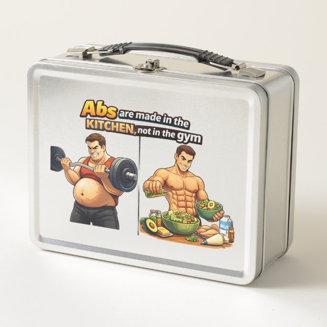 Abs Are Made in the Kitchen Food Container (Anverso)