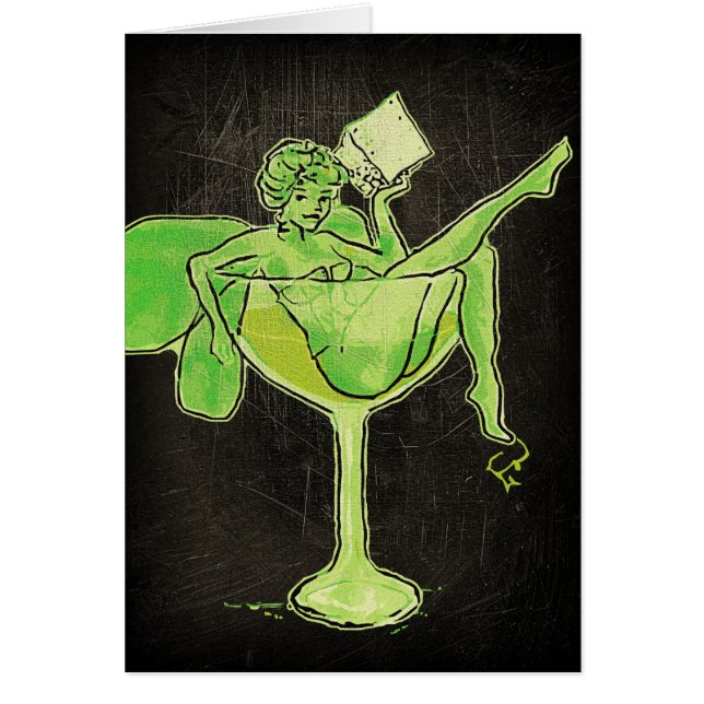 Absinthe Chica In Glass (sin texto) (Frente)