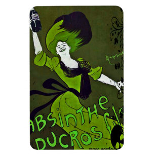 Absinthe en un imán verde flexible