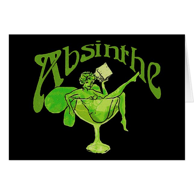 Absinthe Girl In Glass (Anverso (Horizontal))