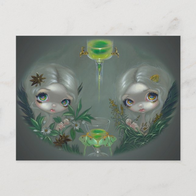 "Absinthe:  Postales de Anise y Artemisia (Anverso)