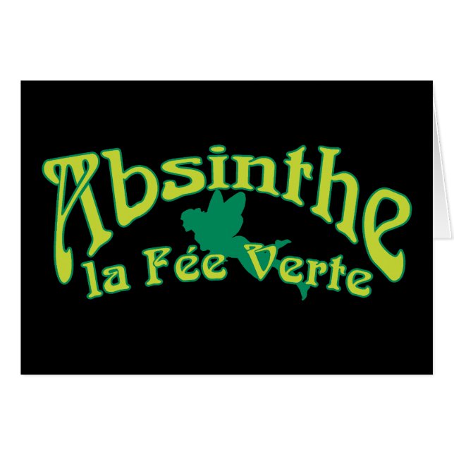 Absinthe Text La Fee Verte (Anverso (Horizontal))