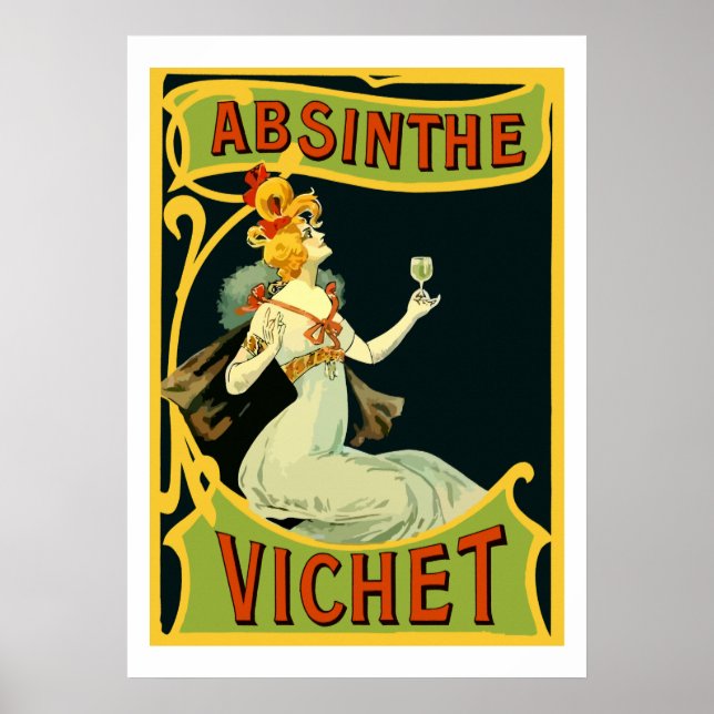 Absinthe Vichet, un nuevo arte moderno (Frente)