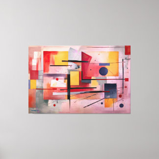 ABSTR_25-030 Resumen de la impresión de lienzo de 