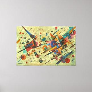 ABSTR_25-033 Resumen de la impresión de lienzo de 