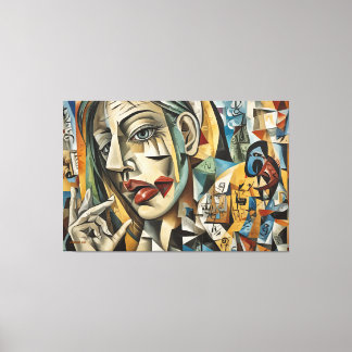 ABSTR_25-094 Resumen de la impresión de lienzo de 