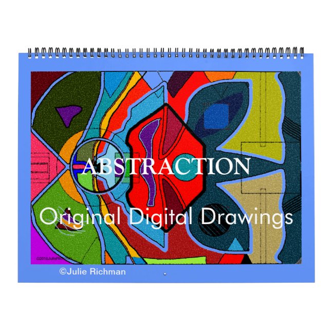 ABSTRACCIÓN Calendario original de dibujos digital (Tapa)