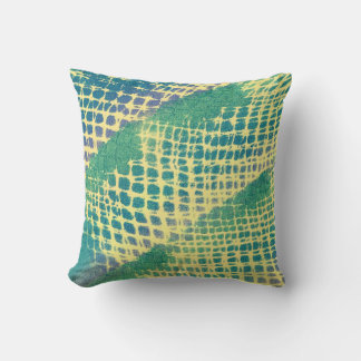 Abstracción de almohadas de patrón púrpura azul ve
