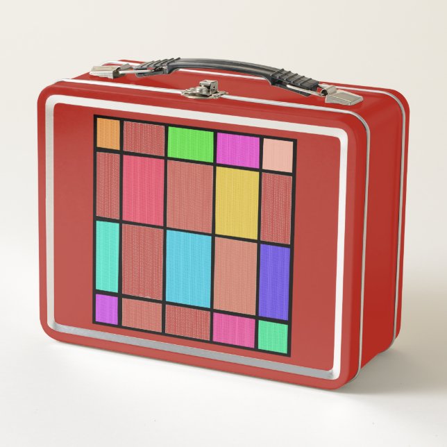 Abstracción de diseño gráfico de estilo Mondrian d (Anverso)