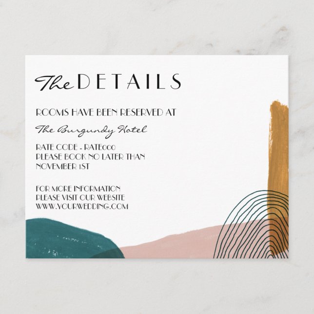 Abstracción de la tarjeta de envolvente Detalles d (Anverso)