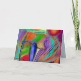 Abstracción en tarjeta romántica