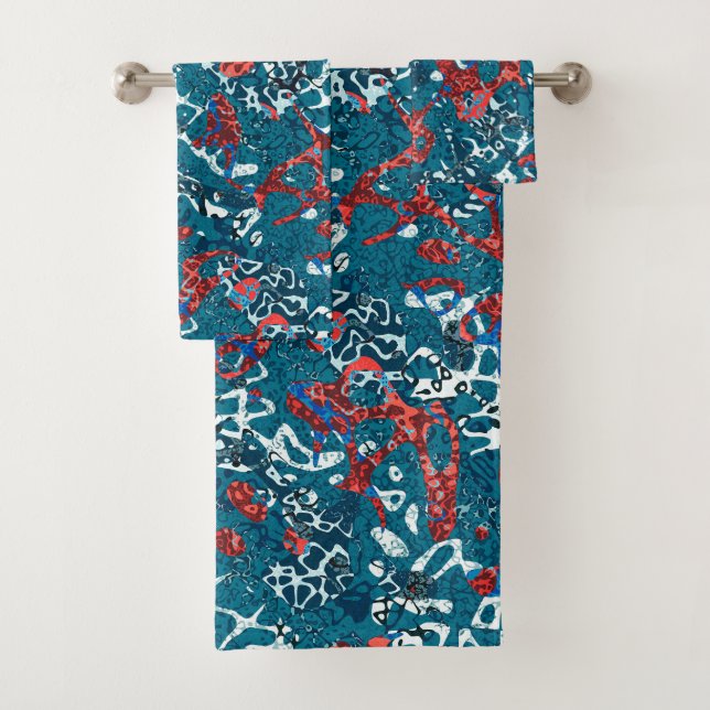 Abstracción gráfica Verde azulada en blanco negro  (In situ)