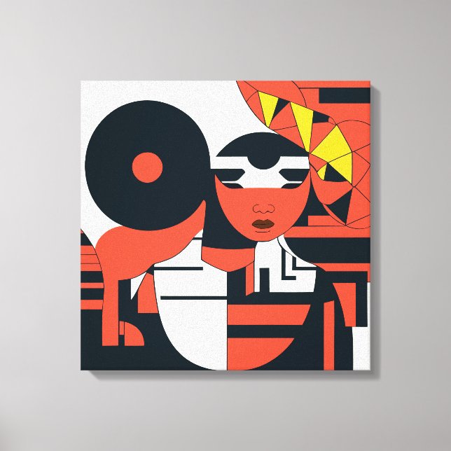 abstracción profunda de arte geométrico (Anverso)