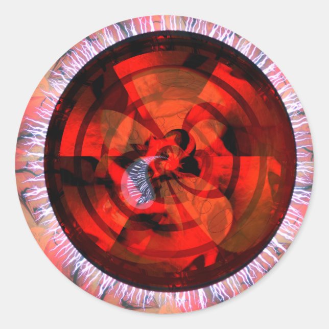 Abstracdelica #004 Pegatina (Anverso)